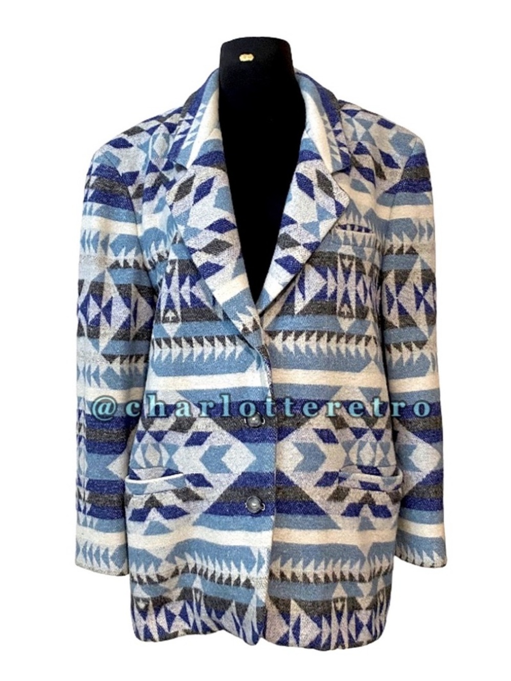 vtg East West โข Southwestern Wool Coat